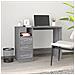Scrivania Cassetti Grigio Sonoma 102x50x76 Cm Legno Multistrato - Foto miniatura 1