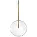 Lampada Sospensione Equinoxe D25 Ottone 250x740-2490mm - Foto miniatura 2