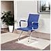Sedia Artena, Sedute Sala Da Attesa Con Braccioli Per Ufficio, Seduta Ergonomica Da Attesa, 62x54h89 Cm, Blu - Foto miniatura 7