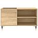 Mobile Porta Dischi Rovere Sonoma 85x38x48 Cm Legno Multistrato - Foto miniatura 3