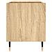 Mobile Porta Dischi Rovere Sonoma 85x38x48 Cm Legno Multistrato - Foto miniatura 4
