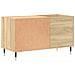 Mobile Porta Dischi Rovere Sonoma 85x38x48 Cm Legno Multistrato - Foto miniatura 5