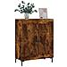 Credenza Rovere Fumo 69,5x34x90 Cm In Legno Multistrato - Foto miniatura 3