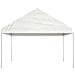 Gazebo Con Tetto Bianco 4,08x2,23x3,22 M In Polietilene - Foto miniatura 2