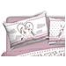 Copripiumino Sacco Piumone Pensieri Delicati Cotone Disegno Bau Bau Matrimoniale Rosa - Foto miniatura 4