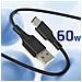 Caricabatterie Auto Usb-c 20w Power Delivery + Cavo Usb-c 60w Compatto, Nero - Foto miniatura 2