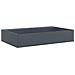 Lavandino 60x38x11 Cm Blocco In Marmo /minerale Antracite - Foto miniatura 2