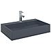 Lavandino 60x38x11 Cm Blocco In Marmo /minerale Antracite - Foto miniatura 3