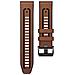 Cinturino Orologio In Vera Pelle Per Garmin Fenix 7 Pro / 7x Brown 22 Mm - Foto miniatura 2