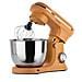 Planetaria Impastatrice Kr250 Per Pasticceria, Potenza 1500 W, 10 Velocità, Ciotola Acciaio Inox Da 5 Litri, 3 Accessori, Coperchio Trasparente, Colore Arancione Opaco - Foto miniatura 5