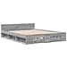 Giroletto Cassetti Grigio Sonoma 150x200 Cm Legno Multistrato - Foto miniatura 3