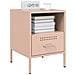 Lusso Casadino -  Comodino Rosa 36x39x50,5 Cm In Acciaio - Foto miniatura 3