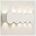 Applique Da Muro 10 Led Lampada A Parete Bianco Con Luce Bianco Freddo 26x8x3cm - Foto miniatura 2