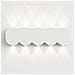 Applique Da Muro 10 Led Lampada A Parete Bianco Con Luce Bianco Freddo 26x8x3cm - Foto miniatura 1