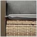 Divano da Giardino con Cuscini a 2 Posti Beige in Polyrattan - Foto miniatura 7