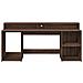 Scrivania con Luci LED Marrone Rovere 200x55x91 cm Truciolato - Foto miniatura 6