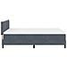 Letto con Rete a Molle con Materasso e LED Grigio Scuro 160x200 cm Velluto - Foto miniatura 9