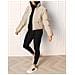 Giacca Piumino Da Donna Con Maniche Staccabili Beige M - Foto miniatura 5