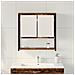Mobile da bagno con specchio in legno vecchio 60x16x60 cm in legno ingegnerizzato - Foto miniatura 4