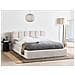 Letto Contenitore Bouclé Baston 160 X 200 Cm Beige Chiaro - Foto miniatura 1