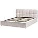 Letto Contenitore Bouclé Baston 160 X 200 Cm Beige Chiaro - Foto miniatura 4