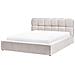 Letto Contenitore Bouclé Baston 160 X 200 Cm Beige Chiaro - Foto miniatura 5