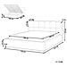 Letto Contenitore Bouclé Baston 160 X 200 Cm Beige Chiaro - Foto miniatura 7