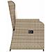 Panca Reclinabile da Giardino con Cuscini Beige in Polyrattan - Foto miniatura 5