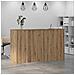 Banco Reception Rovere Artigianale 180x50x103,5cm in Truciolato - Foto miniatura 4