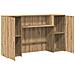 Banco Reception Rovere Artigianale 180x50x103,5cm in Truciolato - Foto miniatura 7
