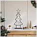 Albero di Natale in metallo con supporto Nero 60 cm Acciaio - Foto miniatura 2