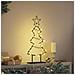 Albero di Natale in metallo con supporto Nero 60 cm Acciaio - Foto miniatura 4
