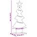 Albero di Natale in metallo con supporto Nero 60 cm Acciaio - Foto miniatura 9