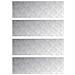 Dischi Quadrati 4 pcs Argento 90 x 30 cm Alluminio - Foto miniatura 1