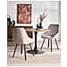 Set Di 2 Sedie Da Pranzo Terlton Velluto Beige Chiaro - Foto miniatura 1