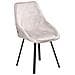Set Di 2 Sedie Da Pranzo Terlton Velluto Beige Chiaro - Foto miniatura 3