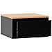 Set Di 2 Comodini Sospes Desi 1 Cassetti Colore Nero /rovere - Foto miniatura 2