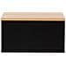 Set Di 2 Comodini Sospes Desi 1 Cassetti Colore Nero /rovere - Foto miniatura 3
