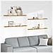 Scaffale da parete 4 pcs Beige 115 x 9 x 3 cm Legno multistrato - Foto miniatura 2