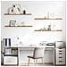Scaffale da parete 4 pcs Beige 115 x 9 x 3 cm Legno multistrato - Foto miniatura 4