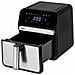 JEFR1242 friggitrice Singolo 8 L Indipendente 2100 W Friggitrice ad aria calda Nero, Argento - Foto miniatura 3