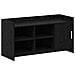Mobile per scarpe con porta Rovere Nero 100 x 39,5 x 51 cm - Foto miniatura 1