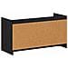 Mobile per scarpe con porta Rovere Nero 100 x 39,5 x 51 cm - Foto miniatura 6