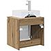 Mobile Lavabo da Parete Rovere Artigianale 49,5 x 41 x 62,5 cm - Foto miniatura 4
