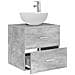 Mobile Lavabo da Parete Grigio Cemento 49,5 x 41 x 64,5 cm - Foto miniatura 2