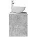 Mobile Lavabo da Parete Grigio Cemento 49,5 x 41 x 64,5 cm - Foto miniatura 3