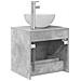 Mobile Lavabo da Parete Grigio Cemento 49,5 x 41 x 64,5 cm - Foto miniatura 4