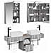 Set di Armadi da Bagno 5 pcs Sonoma grigio 50 x 14,5 x 70 cm - Foto miniatura 3