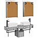 Set di Armadi da Bagno 5 pcs Sonoma grigio 50 x 14,5 x 70 cm - Foto miniatura 8