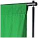 Fondale in Cotone Verde senza Supporto 500x300 cm per Croma Key - Foto miniatura 3